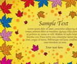 Autumn colorful card design
